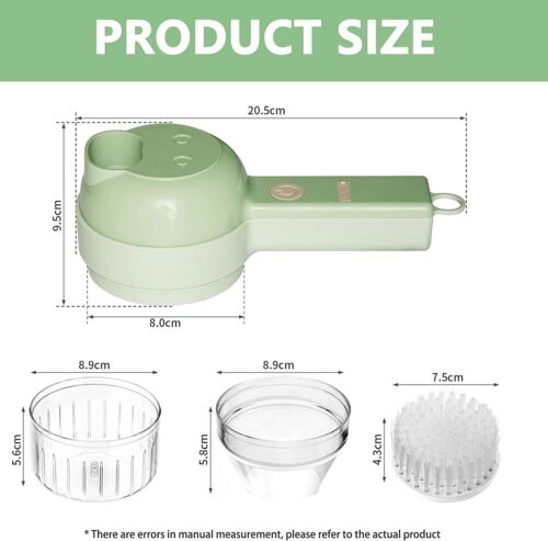 4-in-1 Electric Food Cutter, Wireless