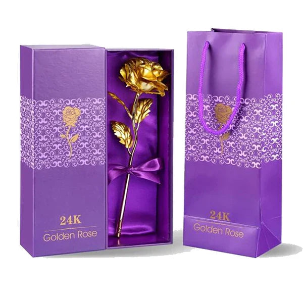 24K Gold Dipped Rose with Gift Box