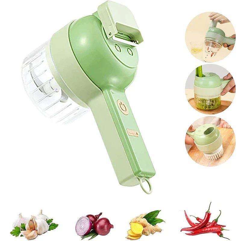 4-in-1 Electric Food Cutter, Wireless