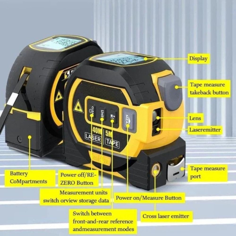 3-in-1 Infrared Laser Tape Rangefinder