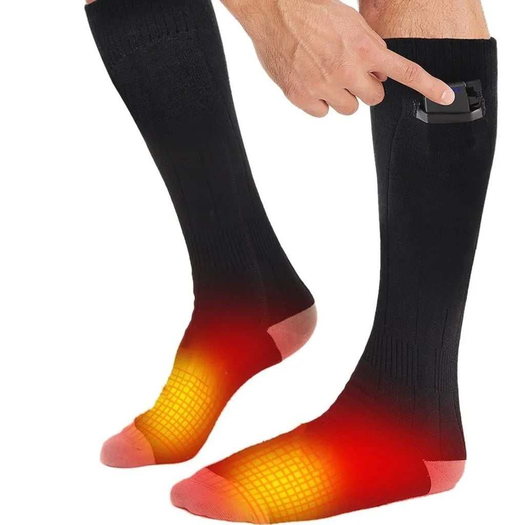 Unisex Rechargeable Heated Socks, 2 Pairs