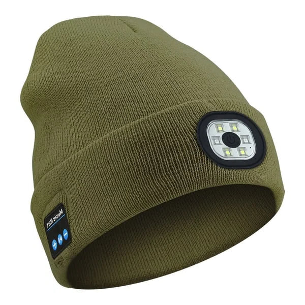 3-in-1 Bluetooth Beanie with LED Light