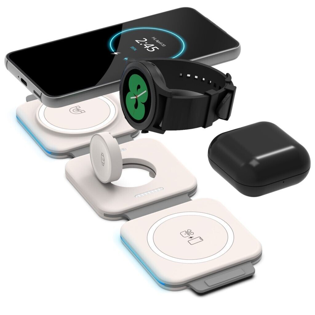 3-in-1 Wireless Travel Charger