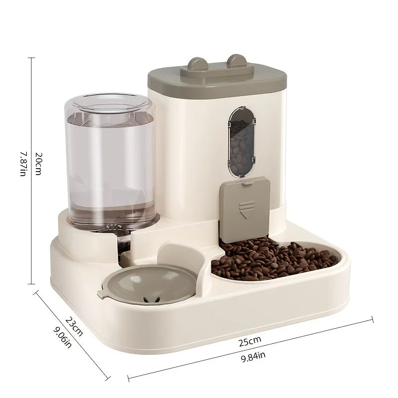 2-in-1 Gravity Pet Feeder & Water Dispenser