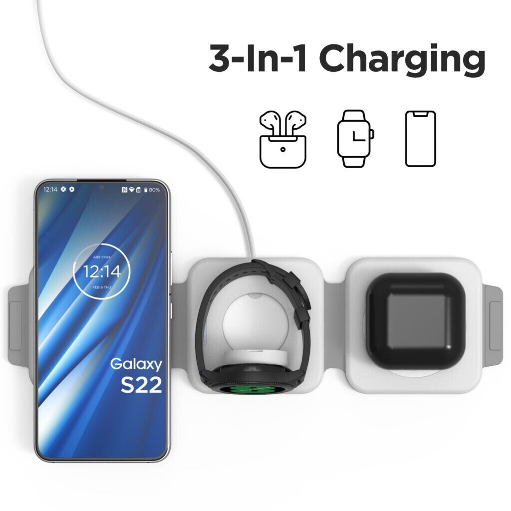 3-in-1 Wireless Travel Charger
