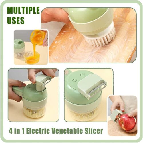 4-in-1 Electric Food Cutter, Wireless