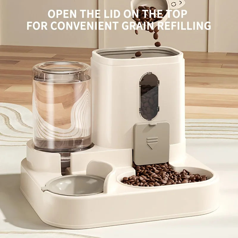 2-in-1 Gravity Pet Feeder & Water Dispenser
