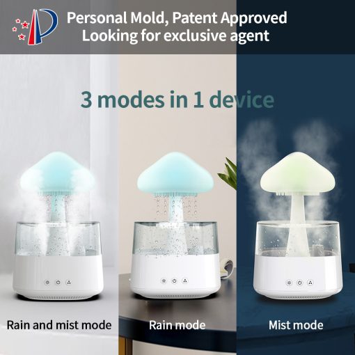 Rain Cloud Aromatherapy Diffuser & Night Light