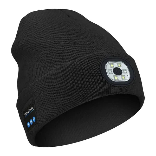 3-in-1 Bluetooth Beanie with LED Light