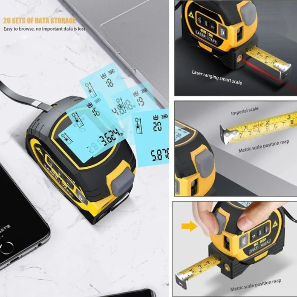 3-in-1 Infrared Laser Tape Rangefinder