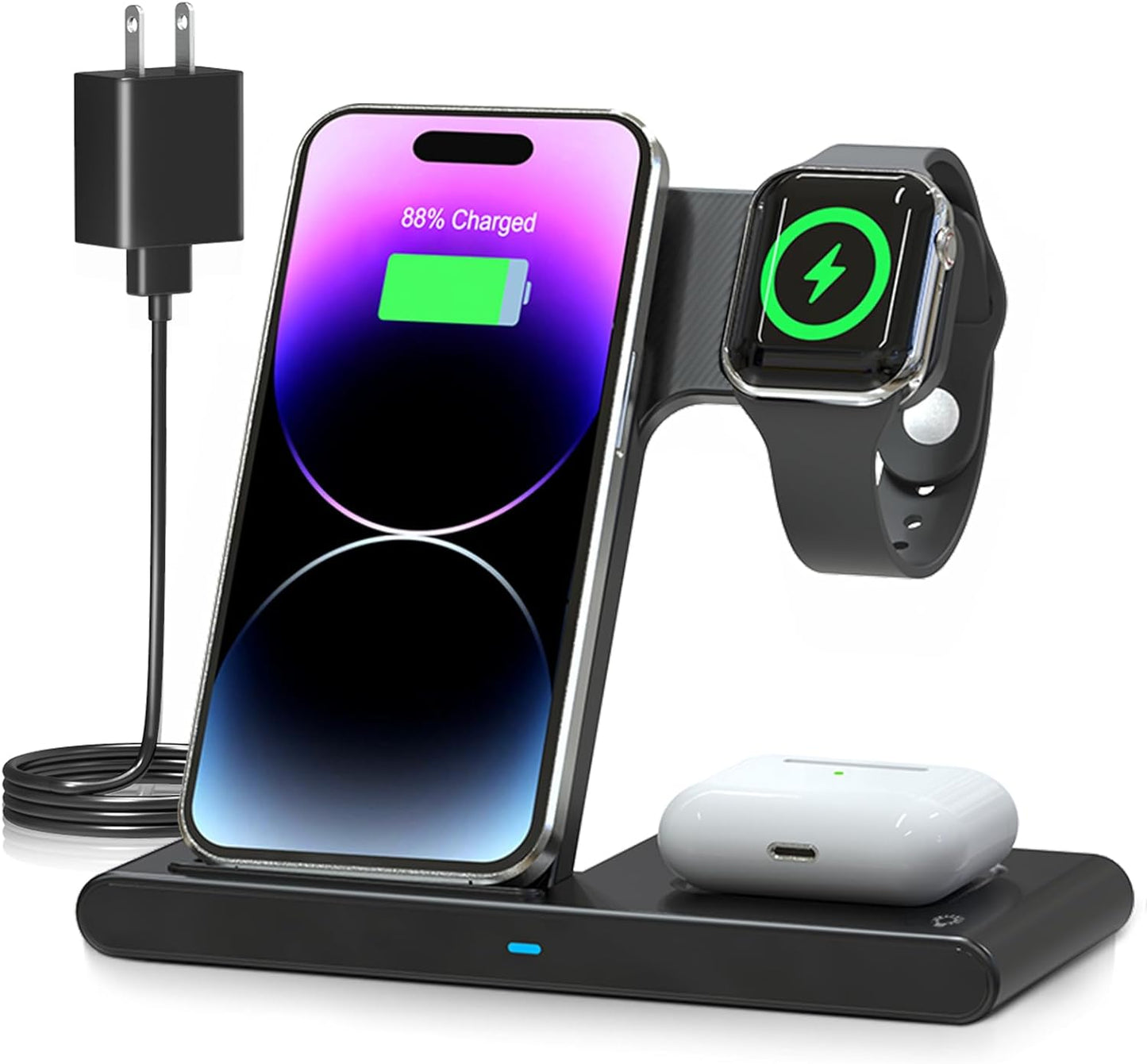 3-in-1 Wireless Fast Charger Stand