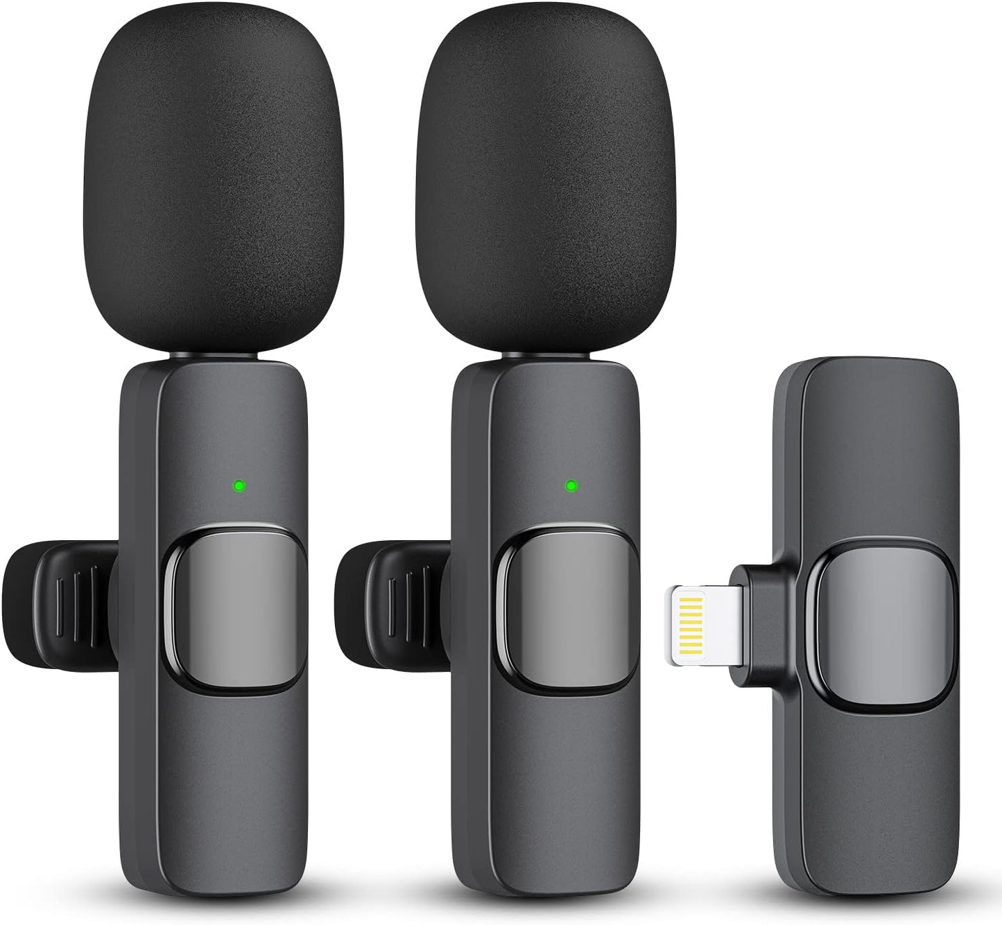 2-Pack Wireless Mic for iPhone & iPad