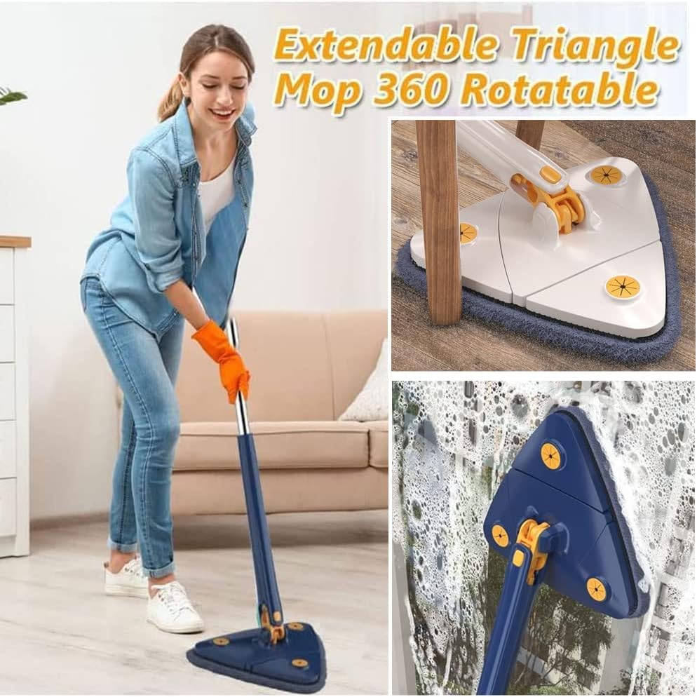 360° Triangular Spin Mop Cleaner
