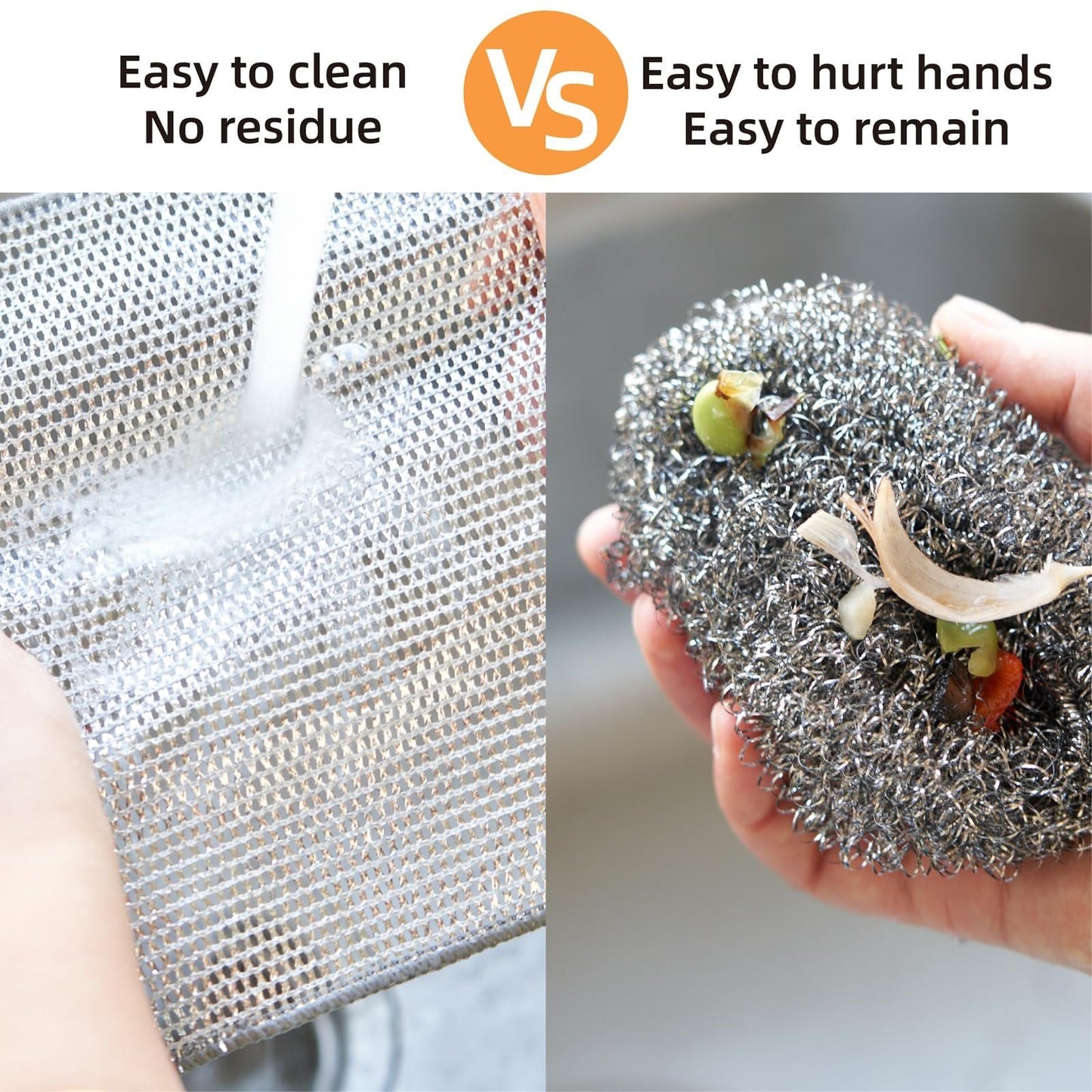 20 Pcs Steel Wire Cleaning Cloths