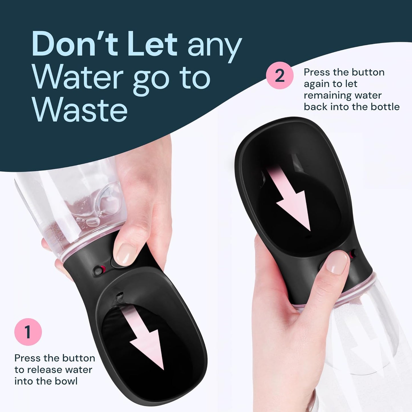19oz Portable Water Bottle for Dogs