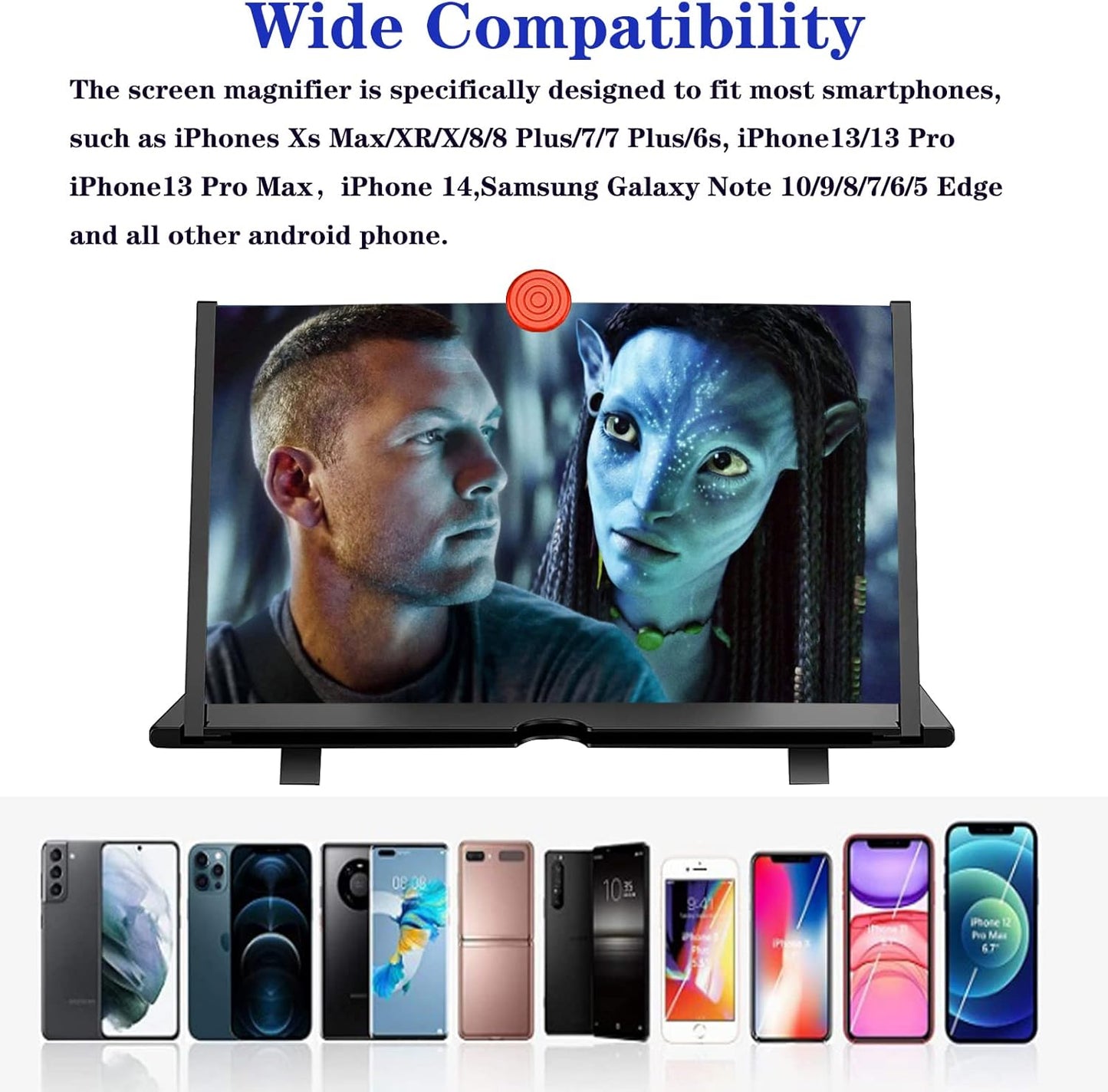 16in Phone Screen Magnifier for Movies & Gaming