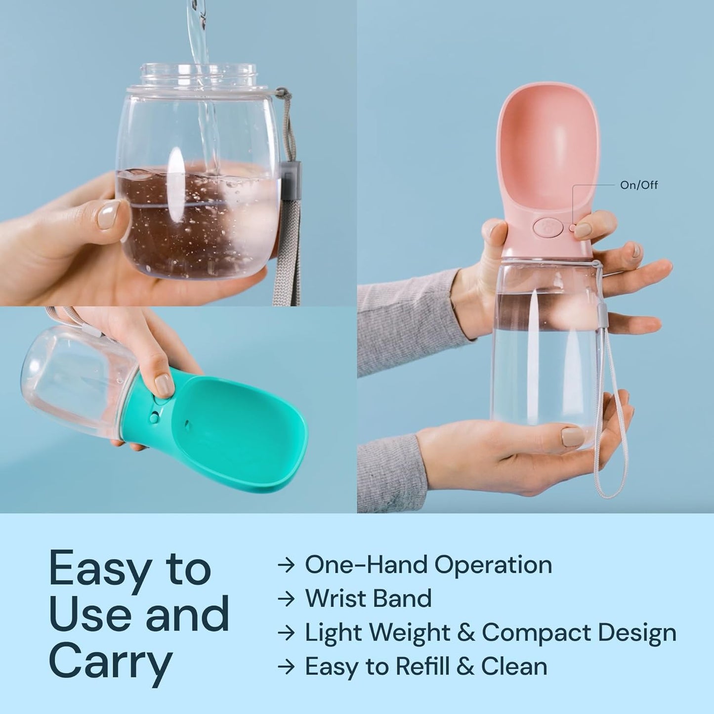 19oz Portable Water Bottle for Dogs