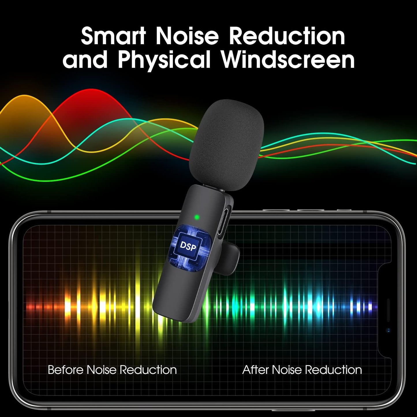 2-Pack Wireless Mic for iPhone & iPad