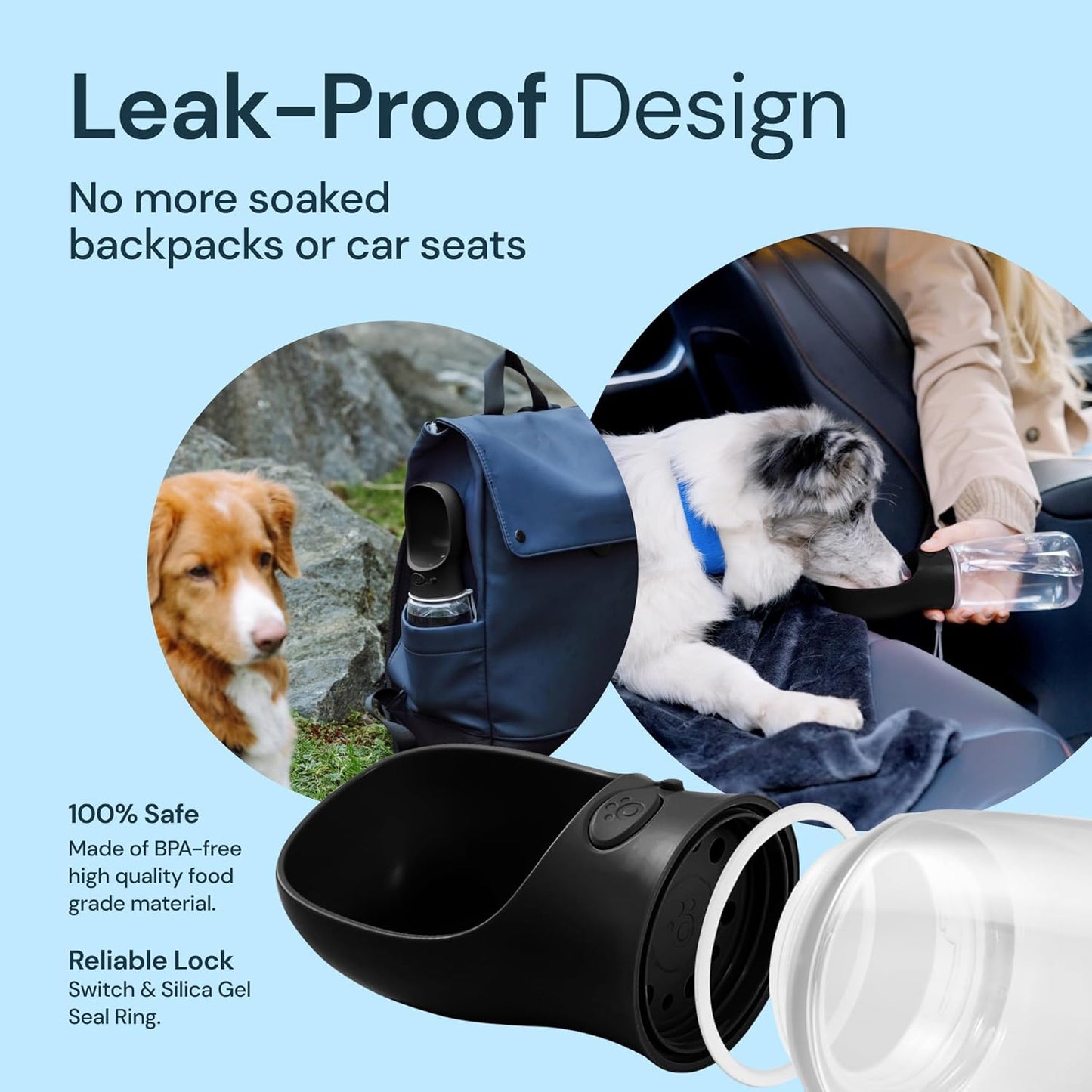 19oz Portable Water Bottle for Dogs
