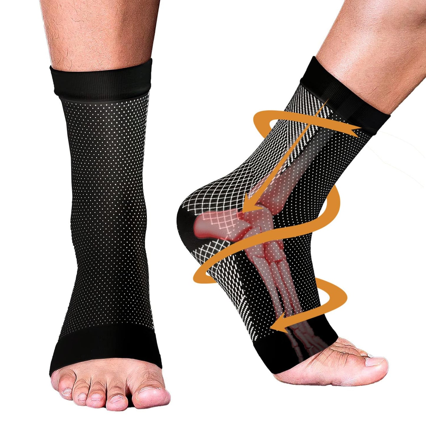 4 Pairs Compression Comfort Socks