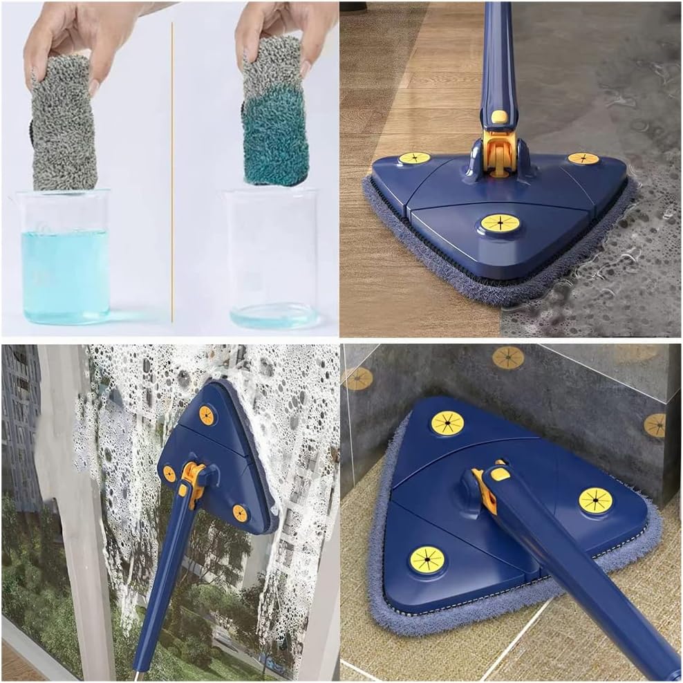 360° Triangular Spin Mop Cleaner