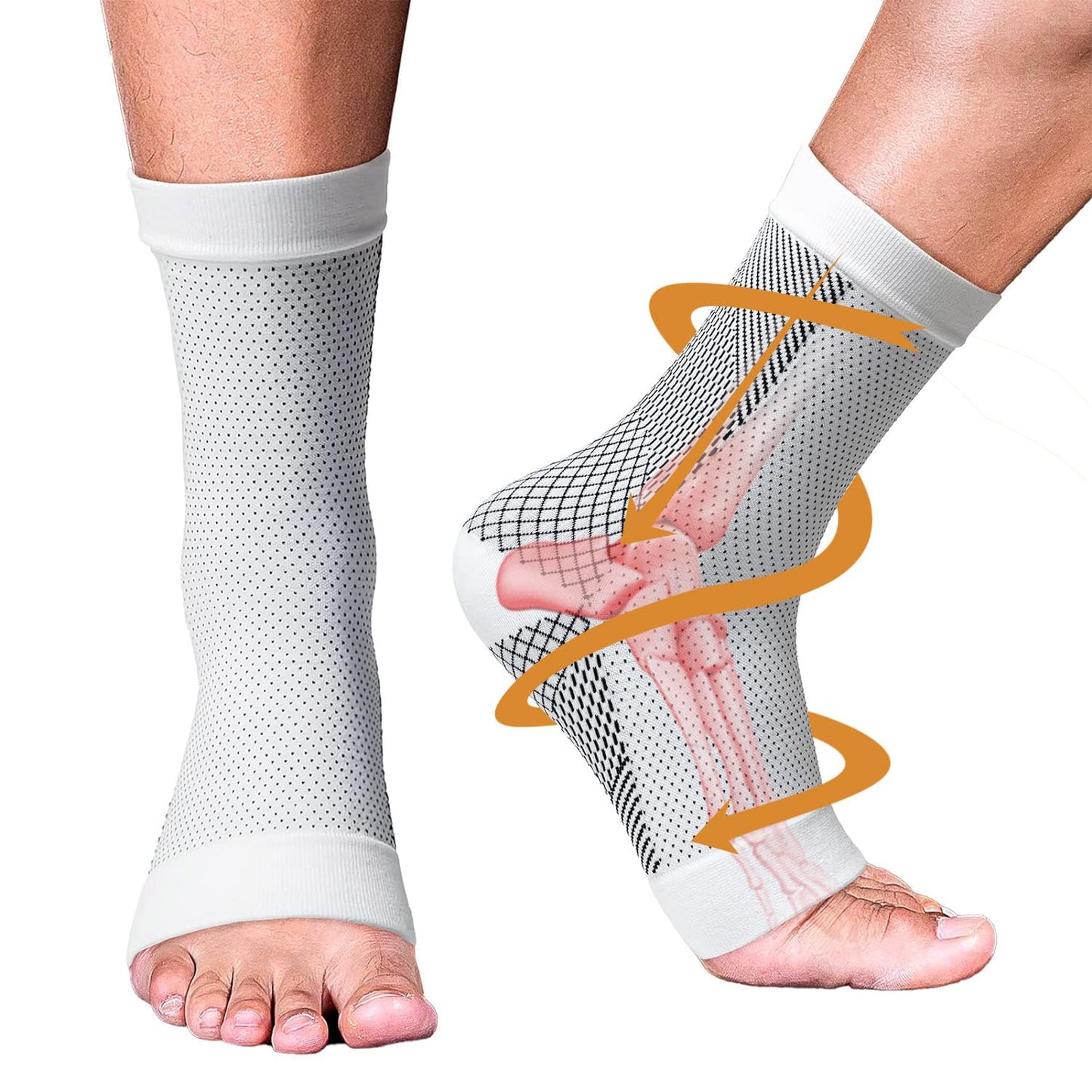 4 Pairs Compression Comfort Socks
