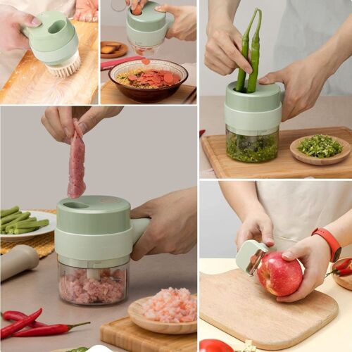 4-in-1 Electric Food Cutter, Wireless