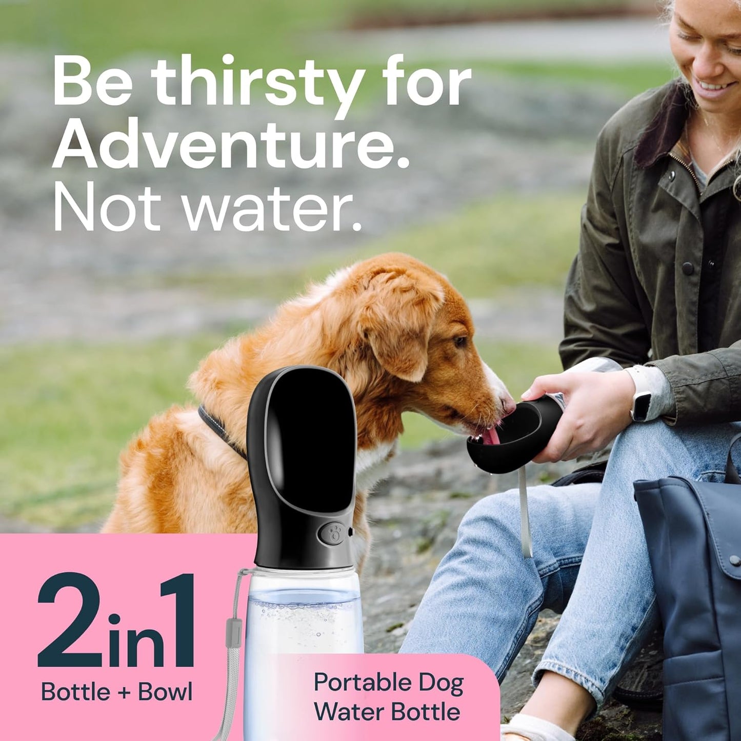 19oz Portable Water Bottle for Dogs