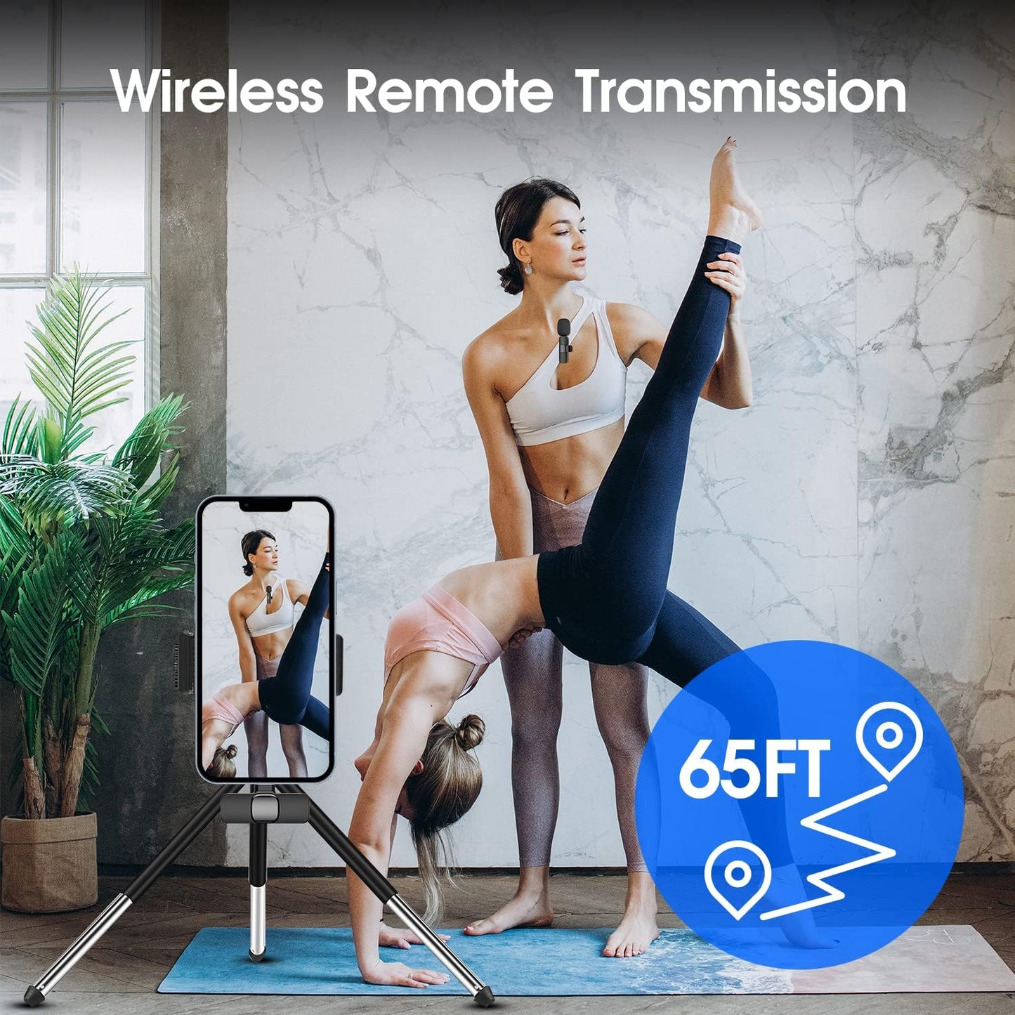 2-Pack Wireless Mic for iPhone & iPad