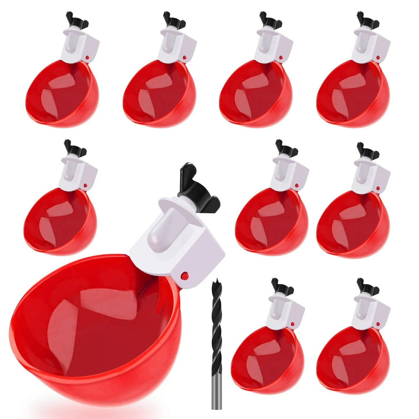 Automatic Chicken Waterer Cups, 10-Pack