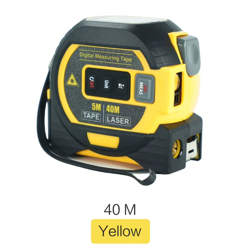 3-in-1 Laser Tape Measure, 60M Range