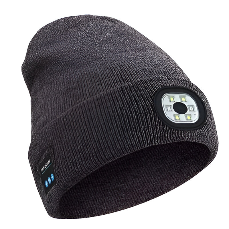 3-in-1 Bluetooth Beanie with LED Light
