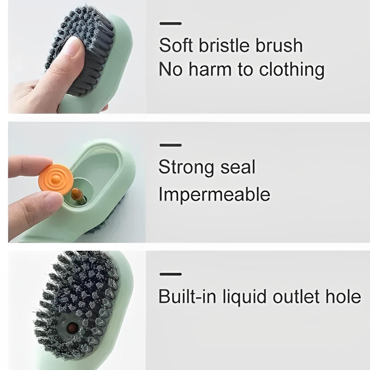 Automatic Liquid Shoe Cleaning Brush, 2-Set