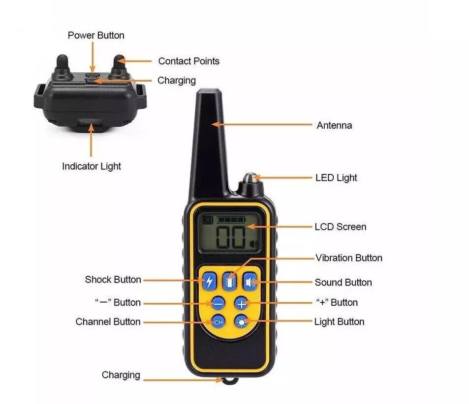 2600ft Waterproof Dog Training Collar