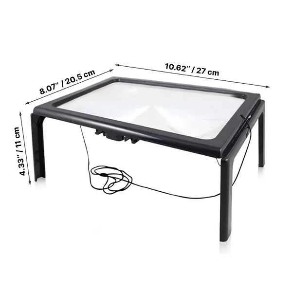 3x Magnifying Glass for Reading with LED