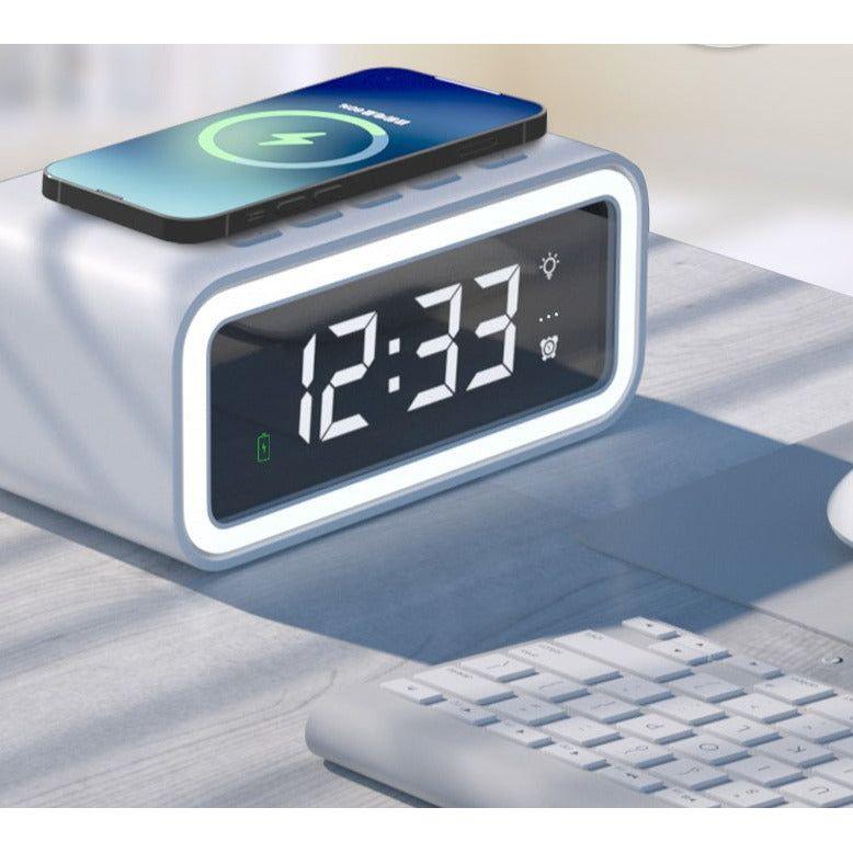 2-in-1 Alarm Clock with Qi Wireless Charger