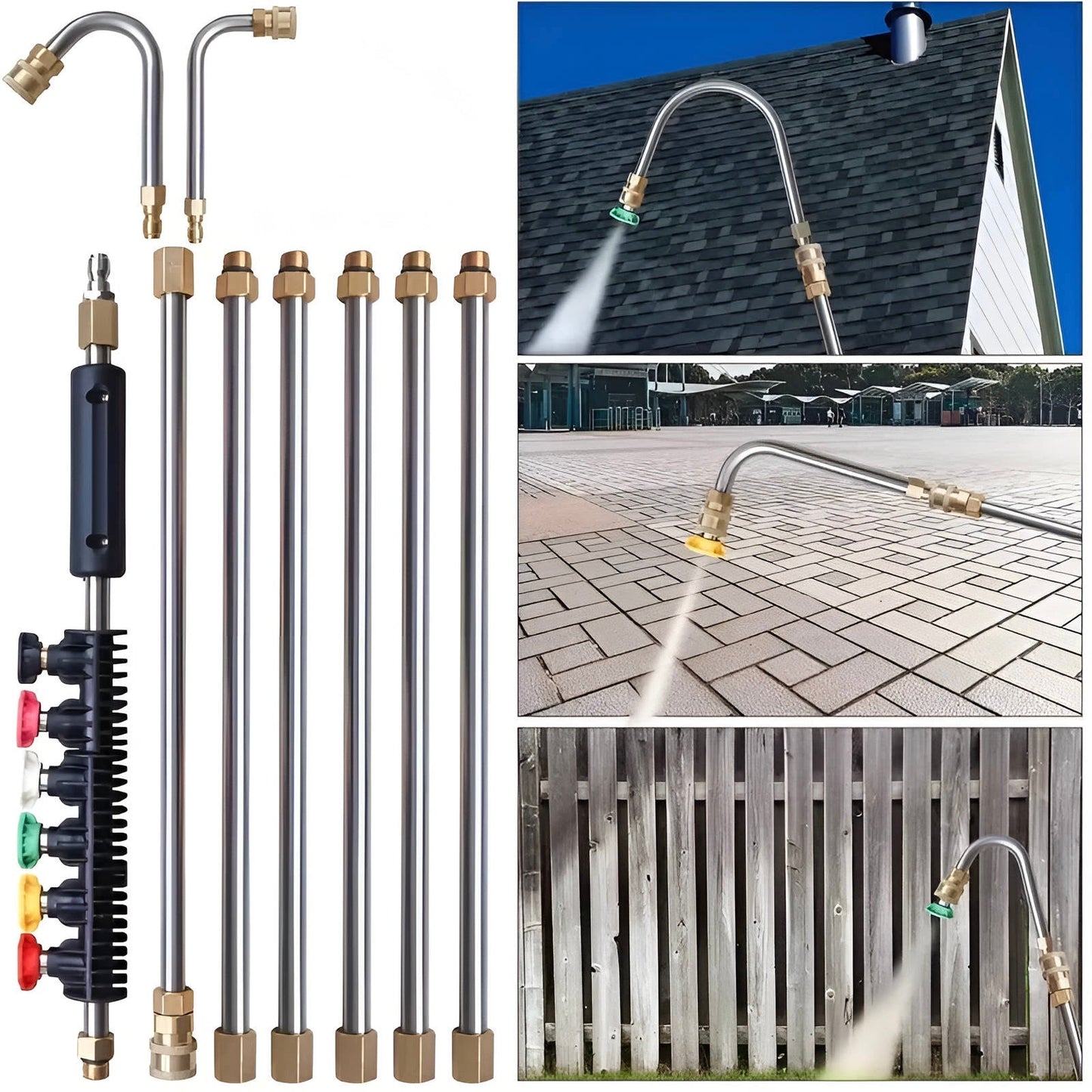 4000 PSI Telescoping Gutter Cleaning Wand
