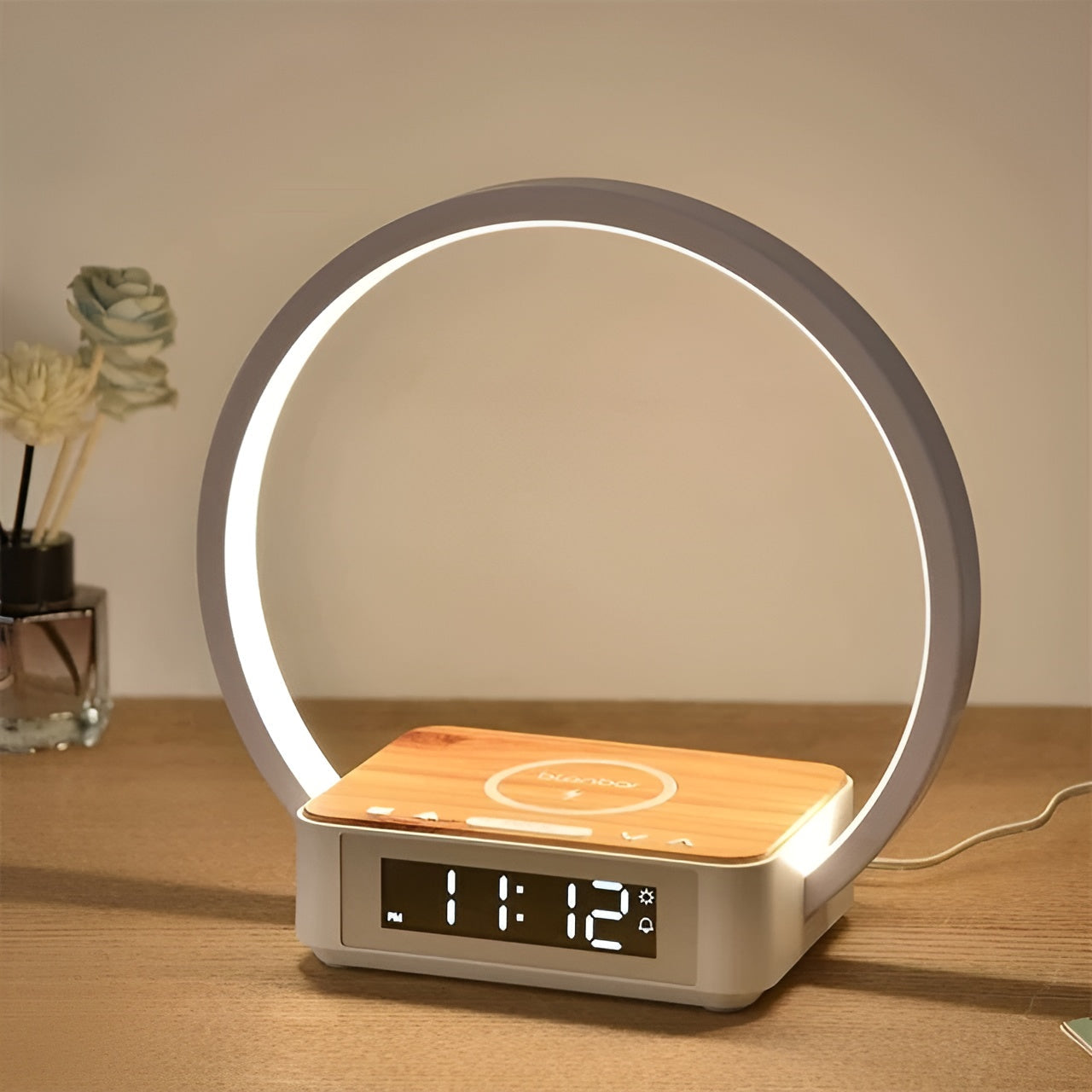 3-in-1 Table Lamp with Wireless Charger