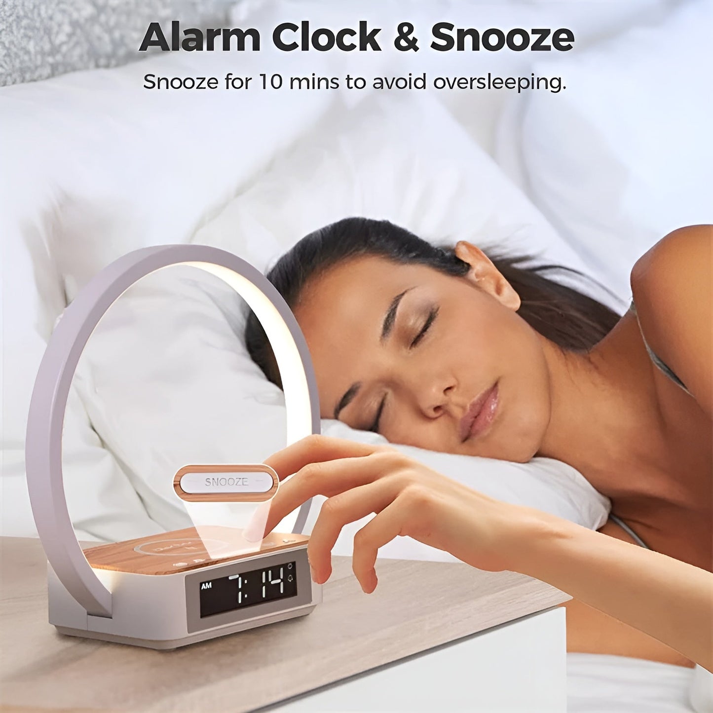 3-in-1 Table Lamp with Wireless Charger