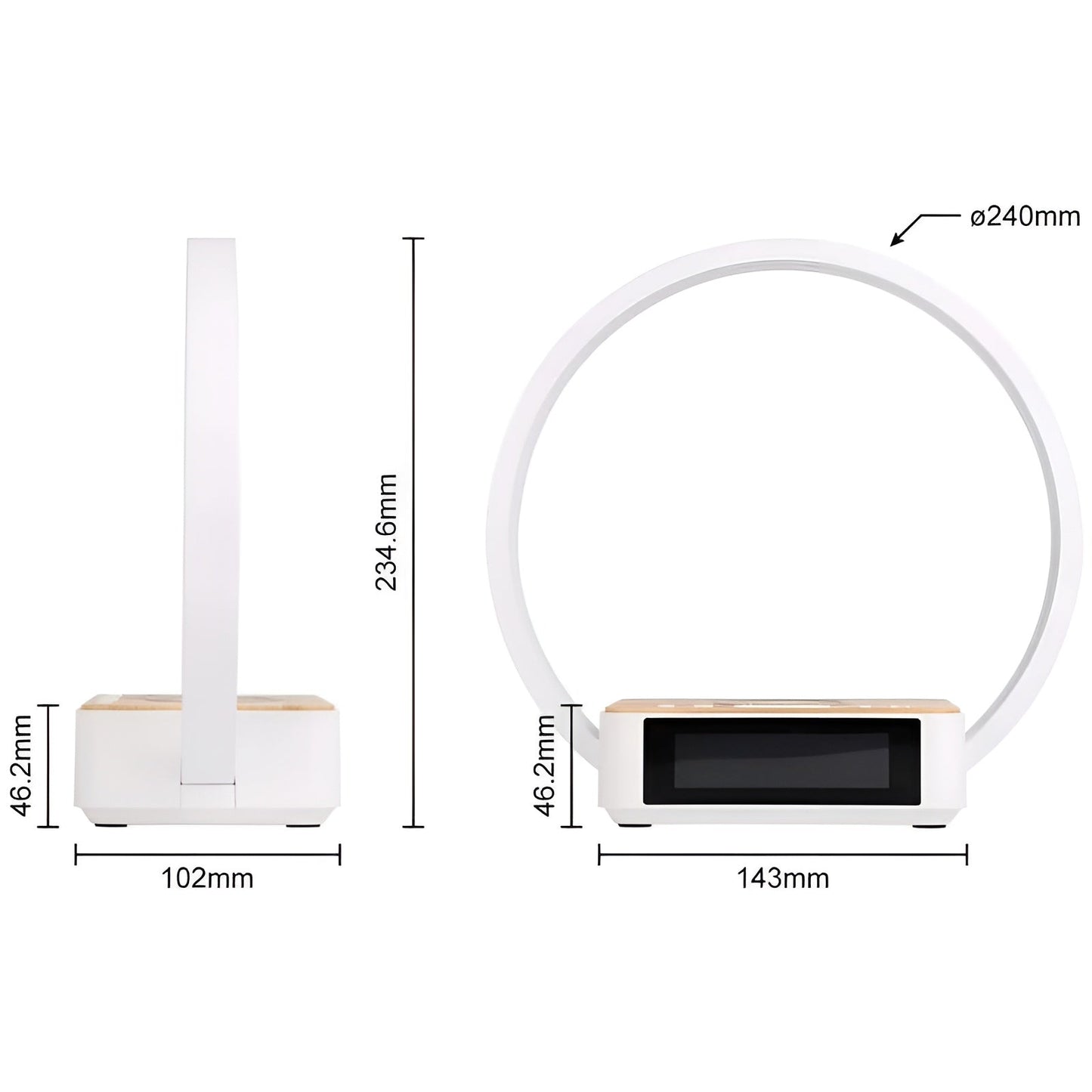 3-in-1 Table Lamp with Wireless Charger
