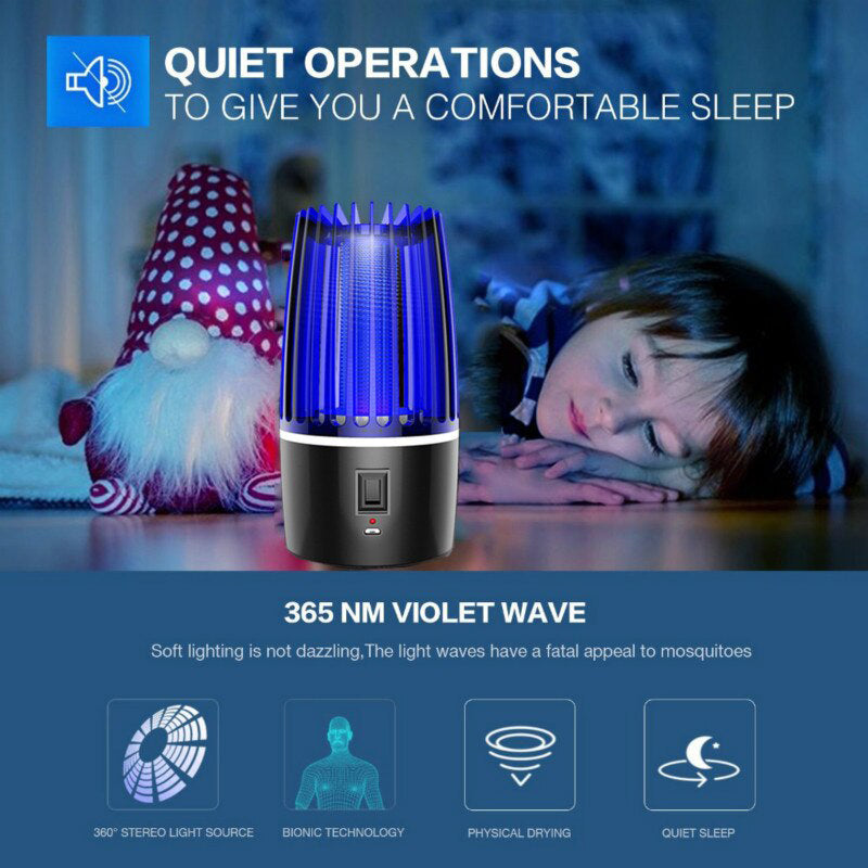 2-in-1 Rechargeable Mosquito Killer Lamp