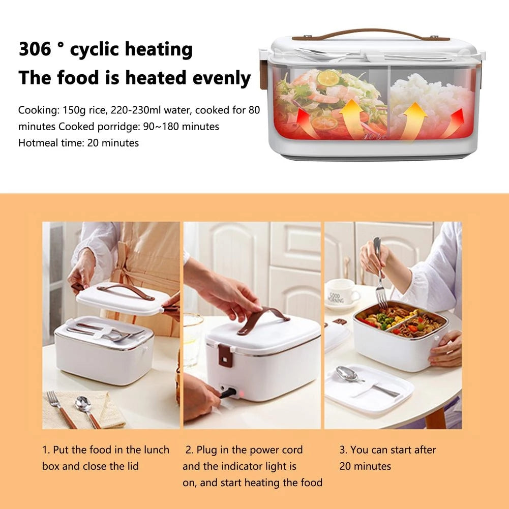 3-in-1 Electric Lunch Box, 1.8L