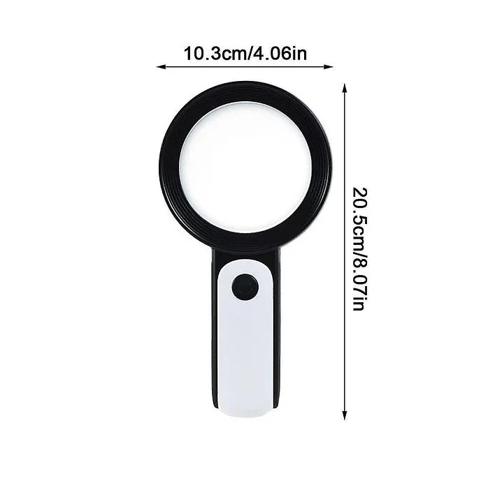 30x Magnifying Glass with LED Light