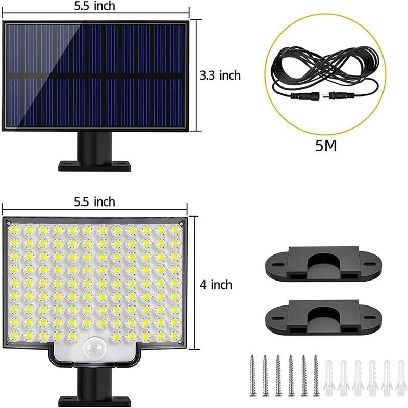 106-LED Solar Motion Sensor Light