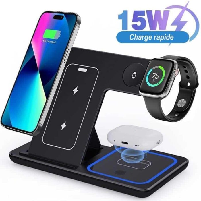 3-in-1 Foldable Wireless Charger for iPhone