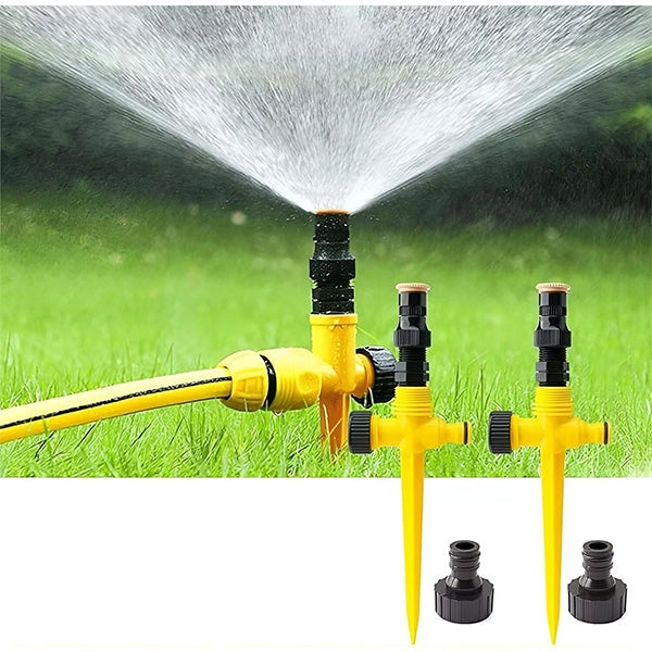 360° Garden Sprinkler, Adjustable Spray