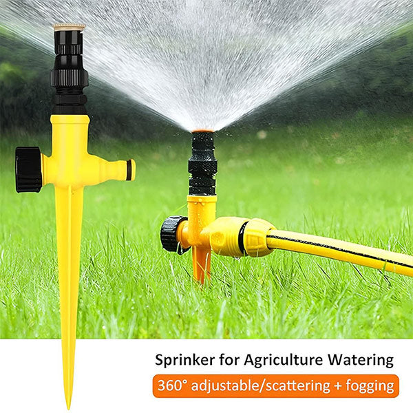360° Garden Sprinkler, Adjustable Spray