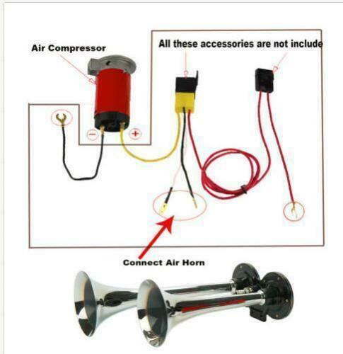 150dB Dual Trumpet Air Horn Kit