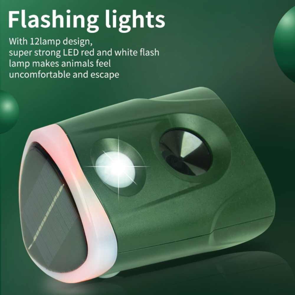 360° Solar Animal Repellent, 3-in-1