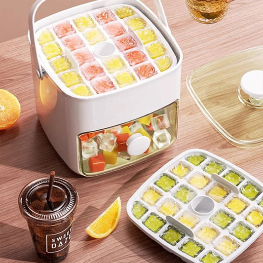2-Stage Push-In Ice Cube Tray, 2-Pack